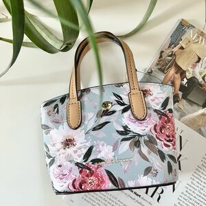 New Nannete Lepore Floral Print Mini Bag Purse Women's Shoulder Bag - Multicolor